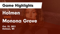 Holmen  vs Monona Grove  Game Highlights - Oct. 23, 2021