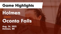 Holmen  vs Oconto Falls  Game Highlights - Aug. 26, 2023