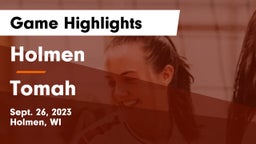 Holmen  vs Tomah  Game Highlights - Sept. 26, 2023