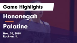 Hononegah  vs Palatine  Game Highlights - Nov. 20, 2018