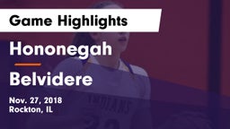 Hononegah  vs Belvidere  Game Highlights - Nov. 27, 2018