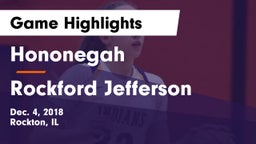 Hononegah  vs Rockford Jefferson Game Highlights - Dec. 4, 2018