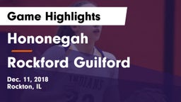 Hononegah  vs Rockford Guilford Game Highlights - Dec. 11, 2018
