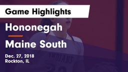Hononegah  vs Maine South  Game Highlights - Dec. 27, 2018
