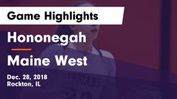 Hononegah  vs Maine West  Game Highlights - Dec. 28, 2018