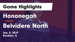 Hononegah  vs Belvidere North  Game Highlights - Jan. 8, 2019
