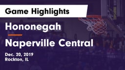 Hononegah  vs Naperville Central  Game Highlights - Dec. 20, 2019