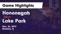 Hononegah  vs Lake Park  Game Highlights - Dec. 26, 2019