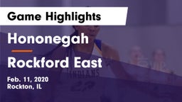 Hononegah  vs Rockford East Game Highlights - Feb. 11, 2020
