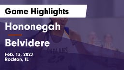 Hononegah  vs Belvidere  Game Highlights - Feb. 13, 2020