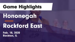 Hononegah  vs Rockford East Game Highlights - Feb. 18, 2020