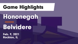 Hononegah  vs Belvidere  Game Highlights - Feb. 9, 2021