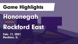Hononegah  vs Rockford East Game Highlights - Feb. 11, 2021