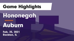 Hononegah  vs Auburn  Game Highlights - Feb. 25, 2021
