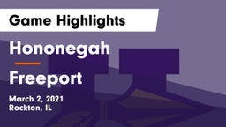 Hononegah  vs Freeport  Game Highlights - March 2, 2021