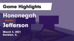 Hononegah  vs Jefferson  Game Highlights - March 4, 2021