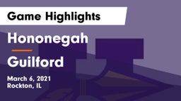Hononegah  vs Guilford  Game Highlights - March 6, 2021