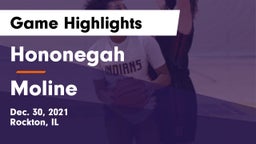 Hononegah  vs Moline  Game Highlights - Dec. 30, 2021