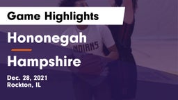 Hononegah  vs Hampshire  Game Highlights - Dec. 28, 2021