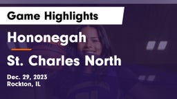 Hononegah  vs St. Charles North  Game Highlights - Dec. 29, 2023