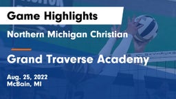 Northern Michigan Christian  vs Grand Traverse Academy Game Highlights - Aug. 25, 2022