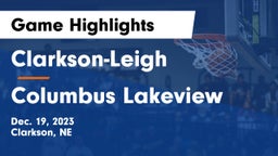 Clarkson-Leigh  vs Columbus Lakeview  Game Highlights - Dec. 19, 2023