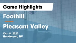Foothill  vs Pleasant Valley  Game Highlights - Oct. 8, 2022