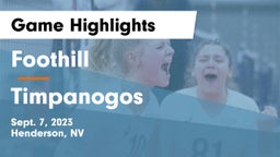 Foothill  vs Timpanogos  Game Highlights - Sept. 7, 2023