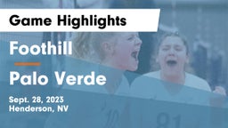 Foothill  vs Palo Verde Game Highlights - Sept. 28, 2023