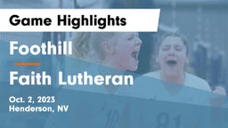 Foothill  vs Faith Lutheran  Game Highlights - Oct. 2, 2023