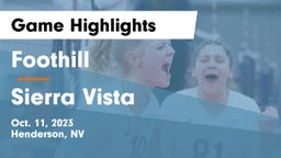 Foothill  vs Sierra Vista  Game Highlights - Oct. 11, 2023