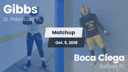 Matchup: Gibbs  vs. Boca Ciega  2018
