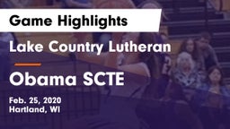 Lake Country Lutheran  vs Obama SCTE Game Highlights - Feb. 25, 2020