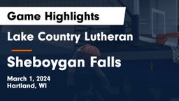 Lake Country Lutheran  vs Sheboygan Falls  Game Highlights - March 1, 2024