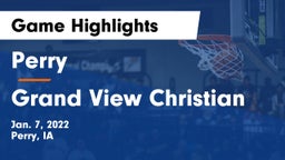 Perry  vs Grand View Christian Game Highlights - Jan. 7, 2022