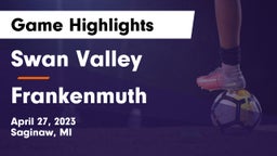 Swan Valley  vs Frankenmuth  Game Highlights - April 27, 2023