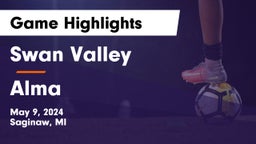 Swan Valley  vs Alma  Game Highlights - May 9, 2024