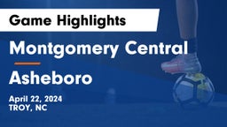 Montgomery Central  vs Asheboro  Game Highlights - April 22, 2024
