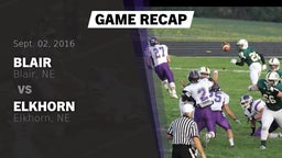 Recap: Blair  vs. Elkhorn  2016