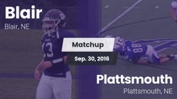 Matchup: Blair  vs. Plattsmouth  2016
