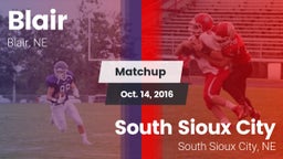 Matchup: Blair  vs. South Sioux City  2016