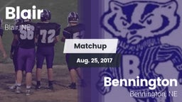 Matchup: Blair  vs. Bennington  2017