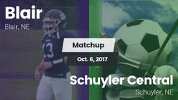 Matchup: Blair  vs. Schuyler Central  2017