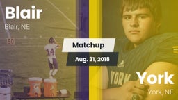 Matchup: Blair  vs. York  2018