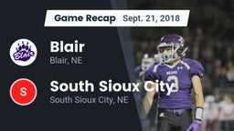 Recap: Blair  vs. South Sioux City  2018