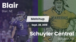 Matchup: Blair  vs. Schuyler Central  2018