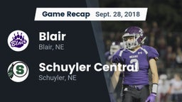 Recap: Blair  vs. Schuyler Central  2018
