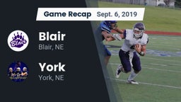 Recap: Blair  vs. York  2019