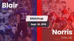 Matchup: Blair  vs. Norris  2019