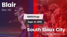 Matchup: Blair  vs. South Sioux City  2019